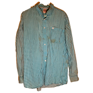 Cinch button cowboy shirt.